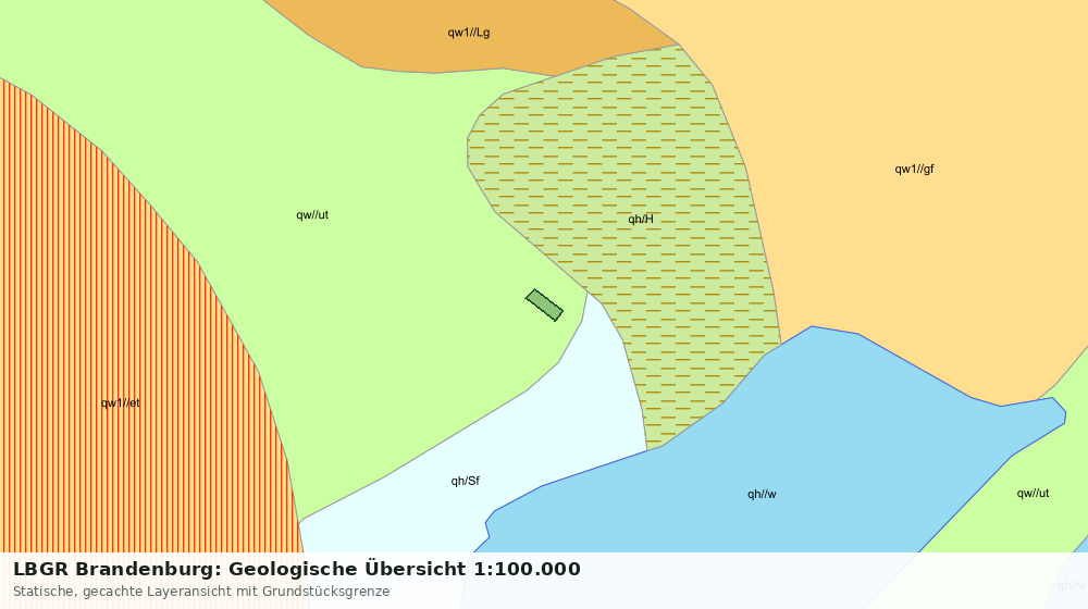 Statische Kartenansicht: LBGR Brandenburg: Geologische Übersicht 1:100.000