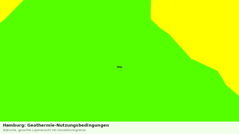 Statische Kartenansicht: Hamburg: Geothermie-Nutzungsbedingungen