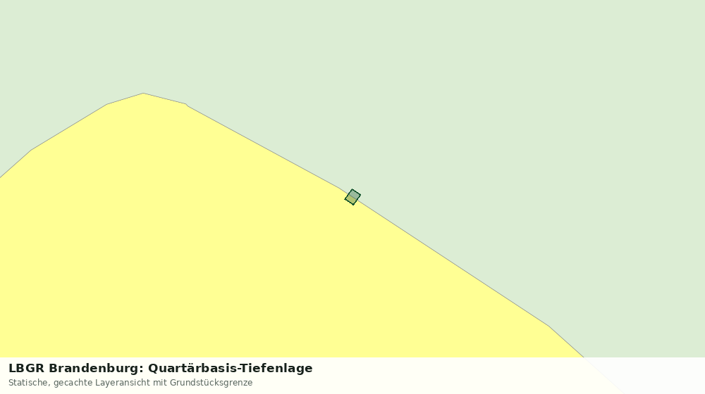 Statische Kartenansicht: LBGR Brandenburg: Quartärbasis-Tiefenlage