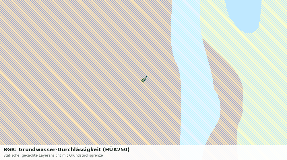Statische Kartenansicht: BGR: Grundwasser-Durchlässigkeit (HÜK250)