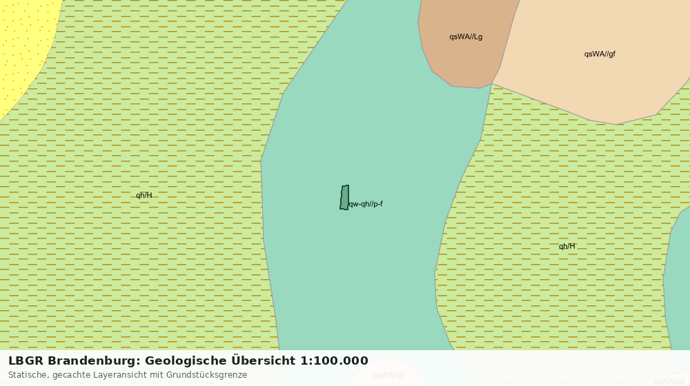 Statische Kartenansicht: LBGR Brandenburg: Geologische Übersicht 1:100.000