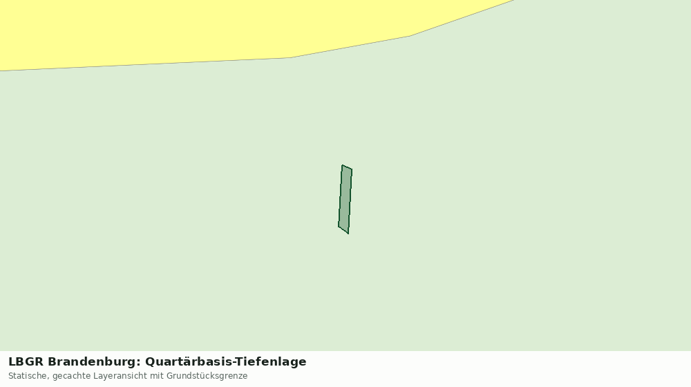 Statische Kartenansicht: LBGR Brandenburg: Quartärbasis-Tiefenlage