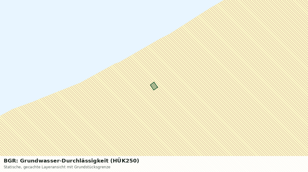Statische Kartenansicht: BGR: Grundwasser-Durchlässigkeit (HÜK250)