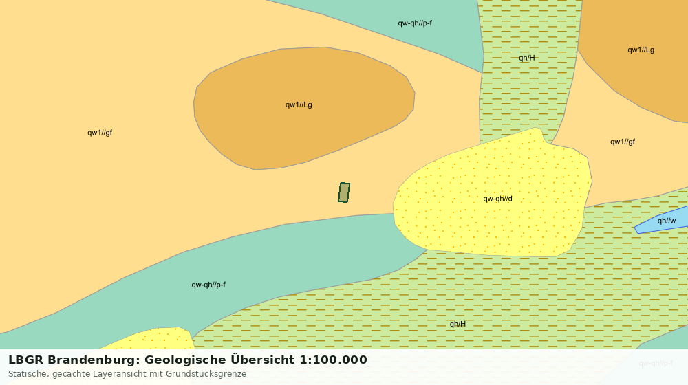 Statische Kartenansicht: LBGR Brandenburg: Geologische Übersicht 1:100.000