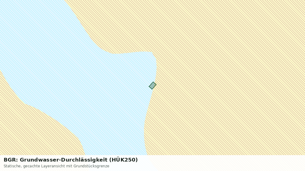 Statische Kartenansicht: BGR: Grundwasser-Durchlässigkeit (HÜK250)