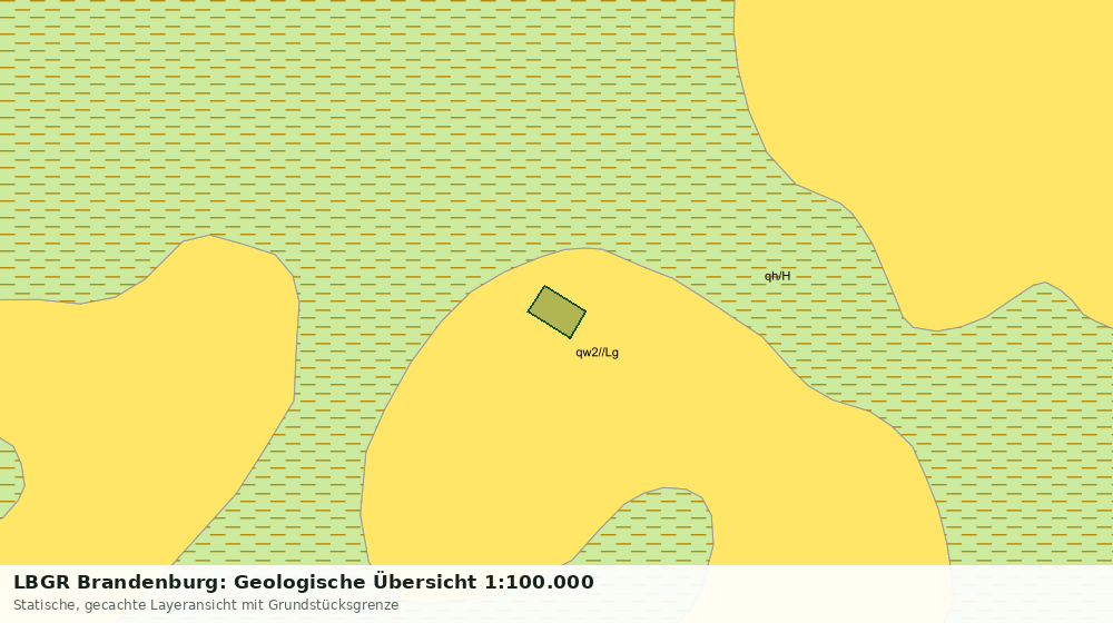 Statische Kartenansicht: LBGR Brandenburg: Geologische Übersicht 1:100.000