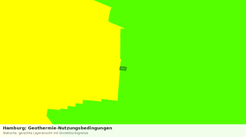 Statische Kartenansicht: Hamburg: Geothermie-Nutzungsbedingungen