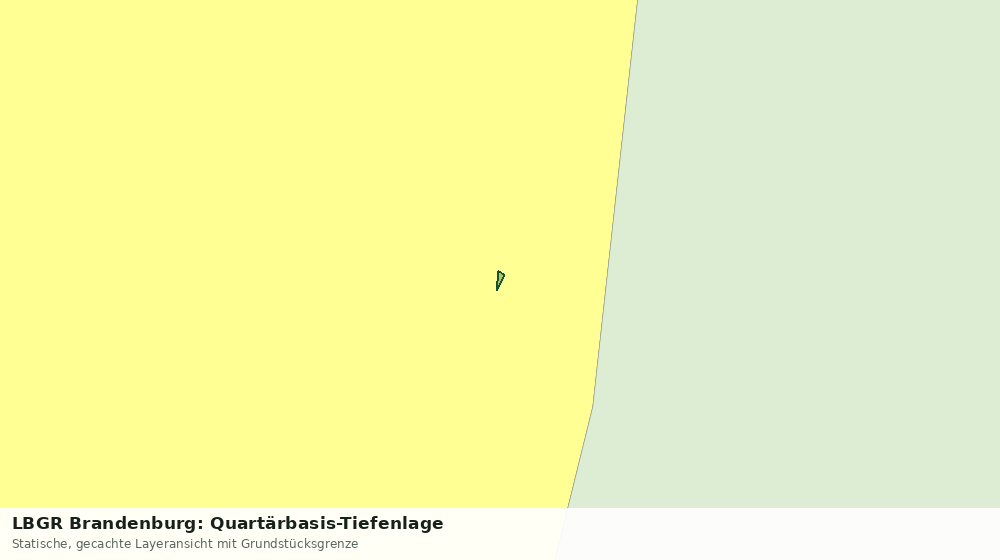 Statische Kartenansicht: LBGR Brandenburg: Quartärbasis-Tiefenlage