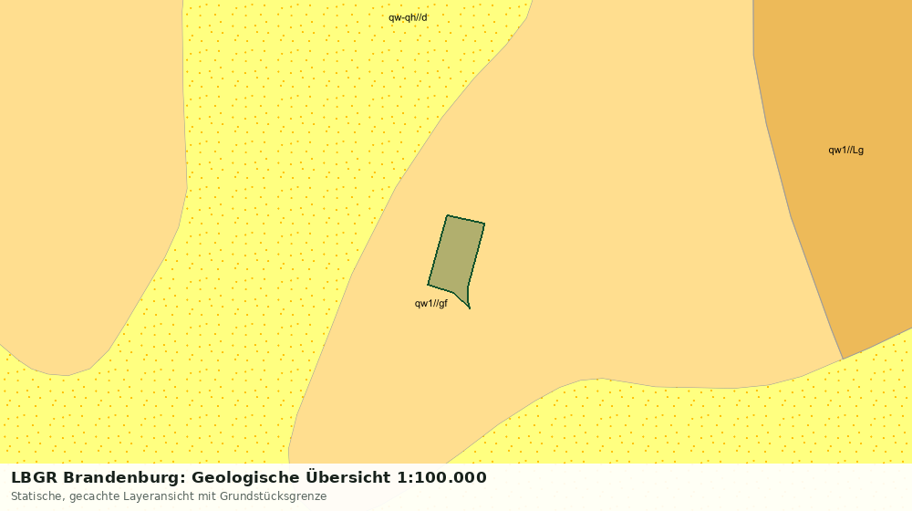 Statische Kartenansicht: LBGR Brandenburg: Geologische Übersicht 1:100.000
