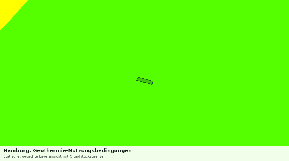 Statische Kartenansicht: Hamburg: Geothermie-Nutzungsbedingungen