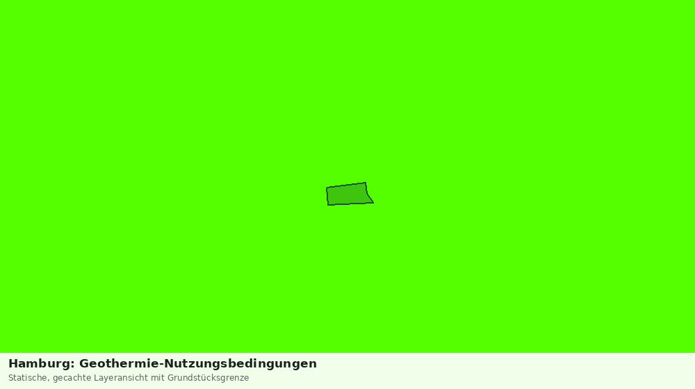 Statische Kartenansicht: Hamburg: Geothermie-Nutzungsbedingungen