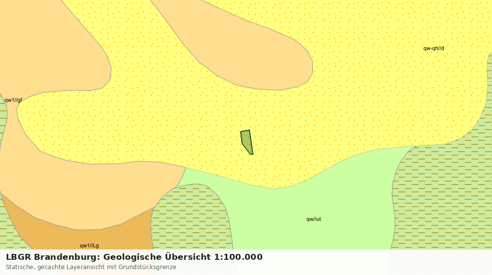 Statische Kartenansicht: LBGR Brandenburg: Geologische Übersicht 1:100.000