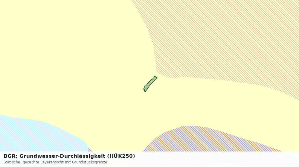Statische Kartenansicht: BGR: Grundwasser-Durchlässigkeit (HÜK250)