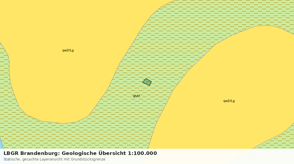 Statische Kartenansicht: LBGR Brandenburg: Geologische Übersicht 1:100.000