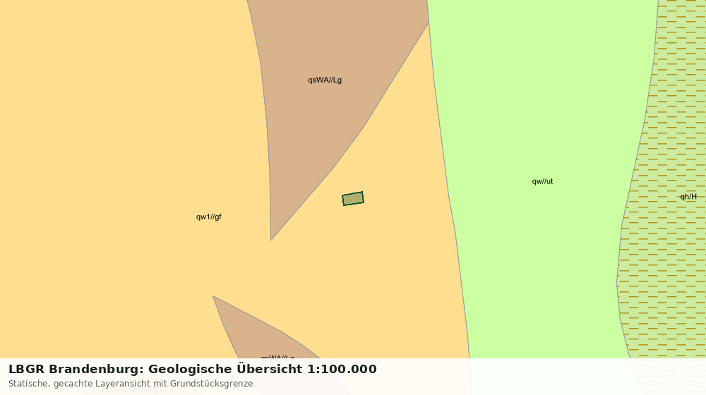 Statische Kartenansicht: LBGR Brandenburg: Geologische Übersicht 1:100.000