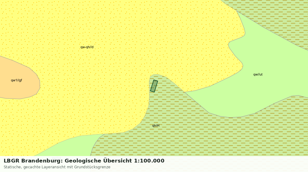 Statische Kartenansicht: LBGR Brandenburg: Geologische Übersicht 1:100.000
