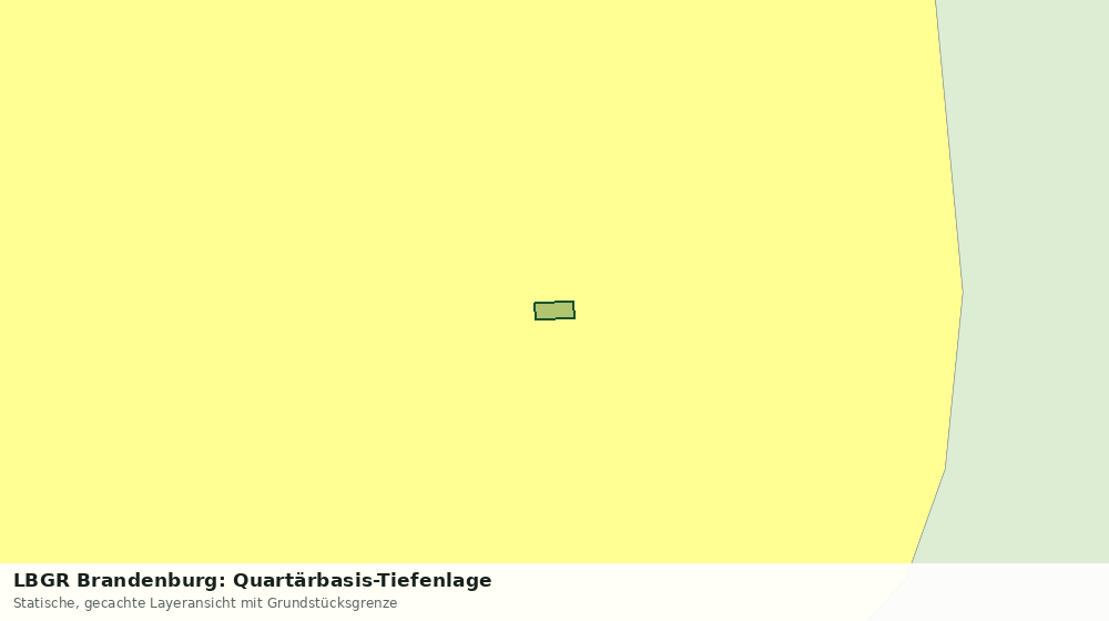 Statische Kartenansicht: LBGR Brandenburg: Quartärbasis-Tiefenlage