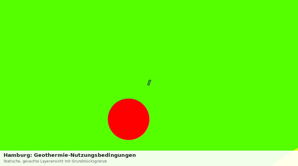 Statische Kartenansicht: Hamburg: Geothermie-Nutzungsbedingungen
