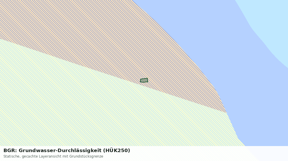 Statische Kartenansicht: BGR: Grundwasser-Durchlässigkeit (HÜK250)