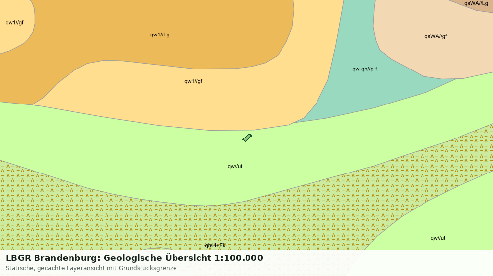 Statische Kartenansicht: LBGR Brandenburg: Geologische Übersicht 1:100.000