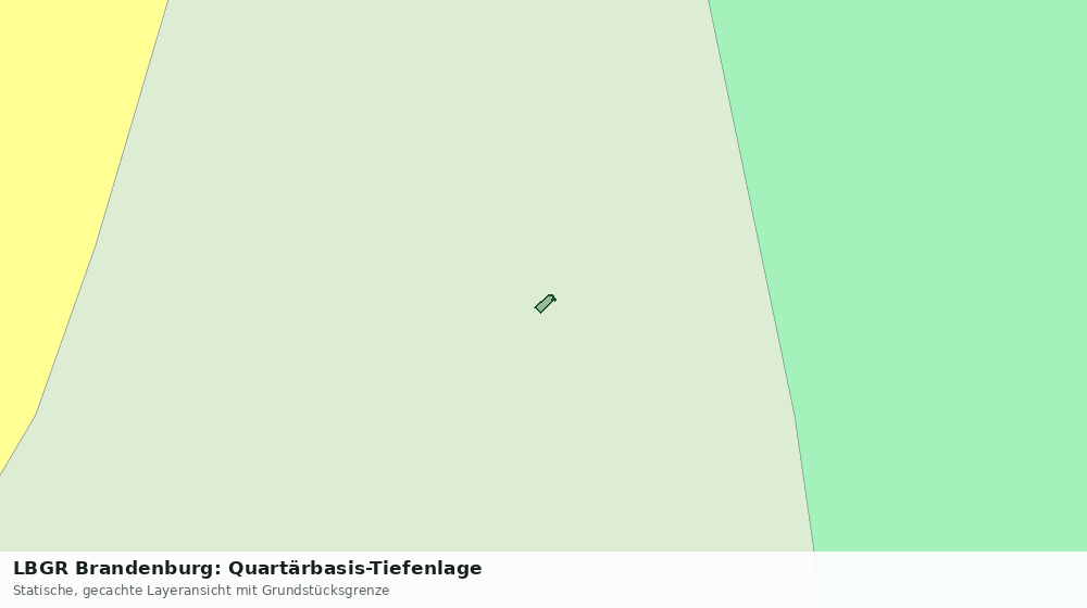 Statische Kartenansicht: LBGR Brandenburg: Quartärbasis-Tiefenlage