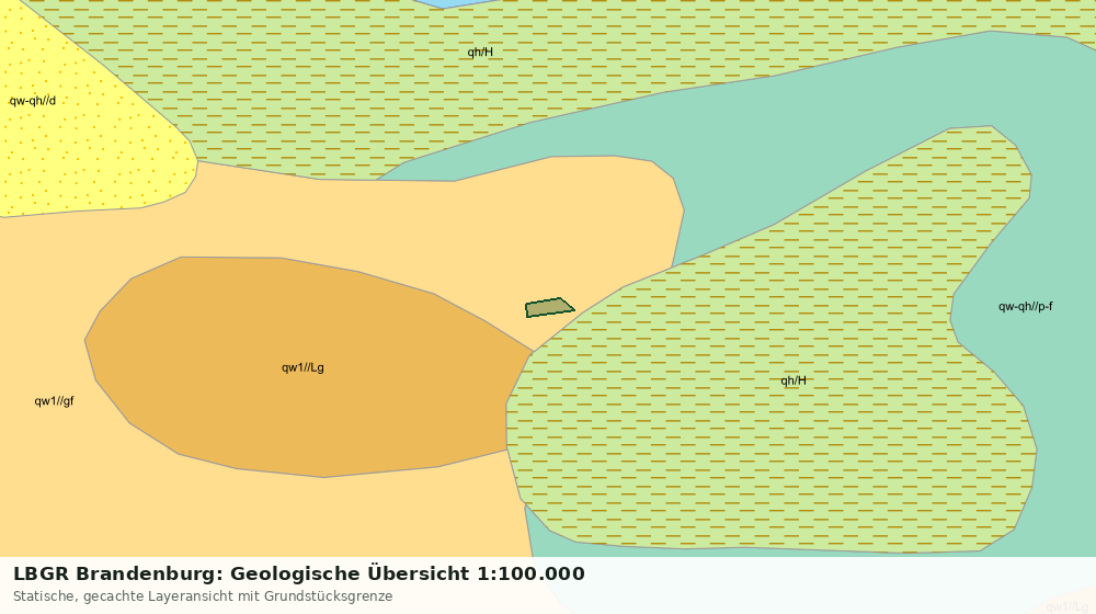 Statische Kartenansicht: LBGR Brandenburg: Geologische Übersicht 1:100.000