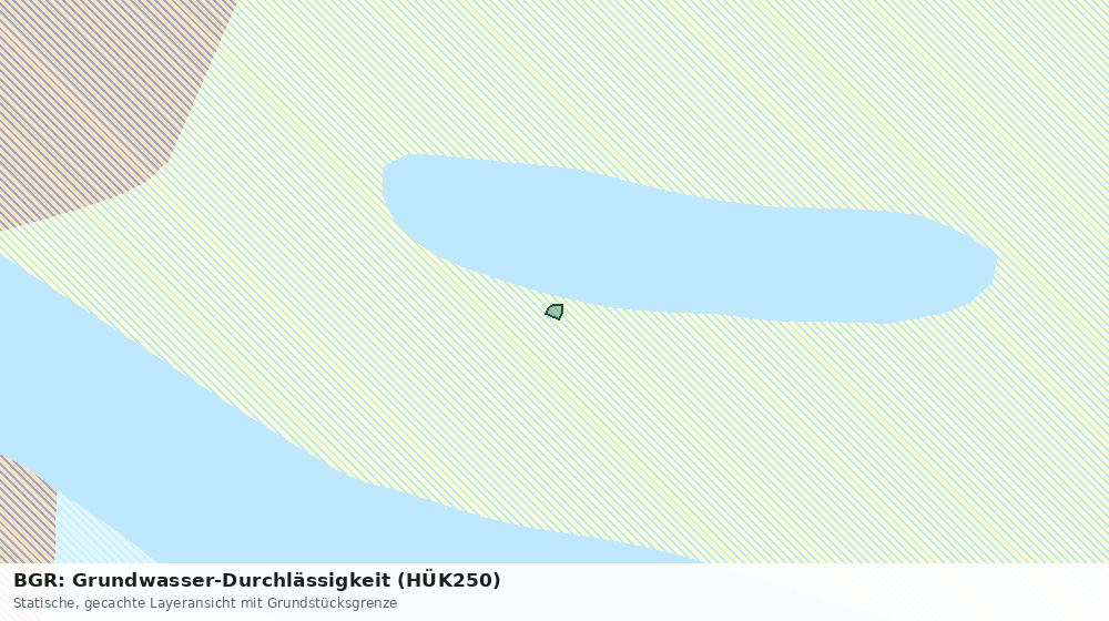 Statische Kartenansicht: BGR: Grundwasser-Durchlässigkeit (HÜK250)