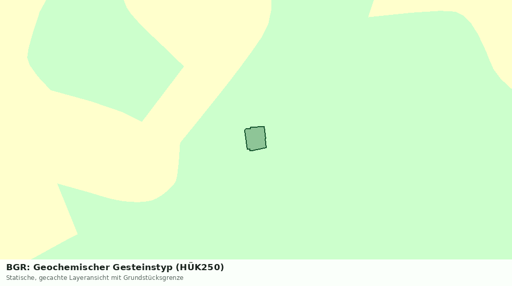 Statische Kartenansicht: BGR: Geochemischer Gesteinstyp (HÜK250)