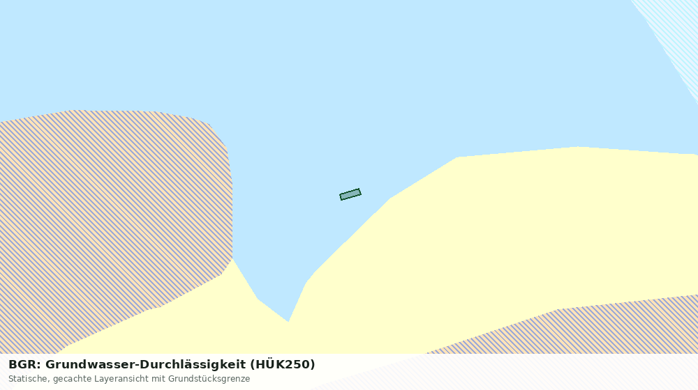 Statische Kartenansicht: BGR: Grundwasser-Durchlässigkeit (HÜK250)
