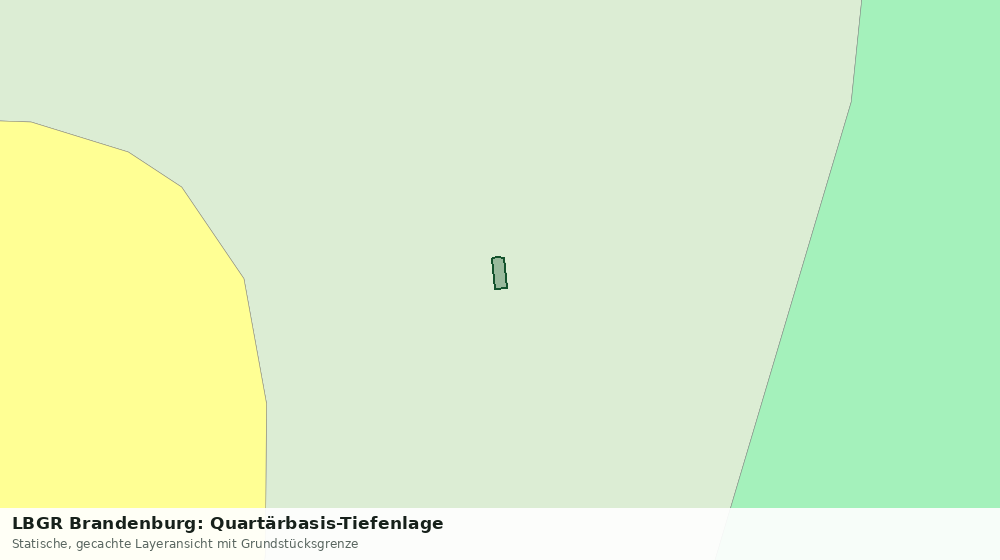 Statische Kartenansicht: LBGR Brandenburg: Quartärbasis-Tiefenlage