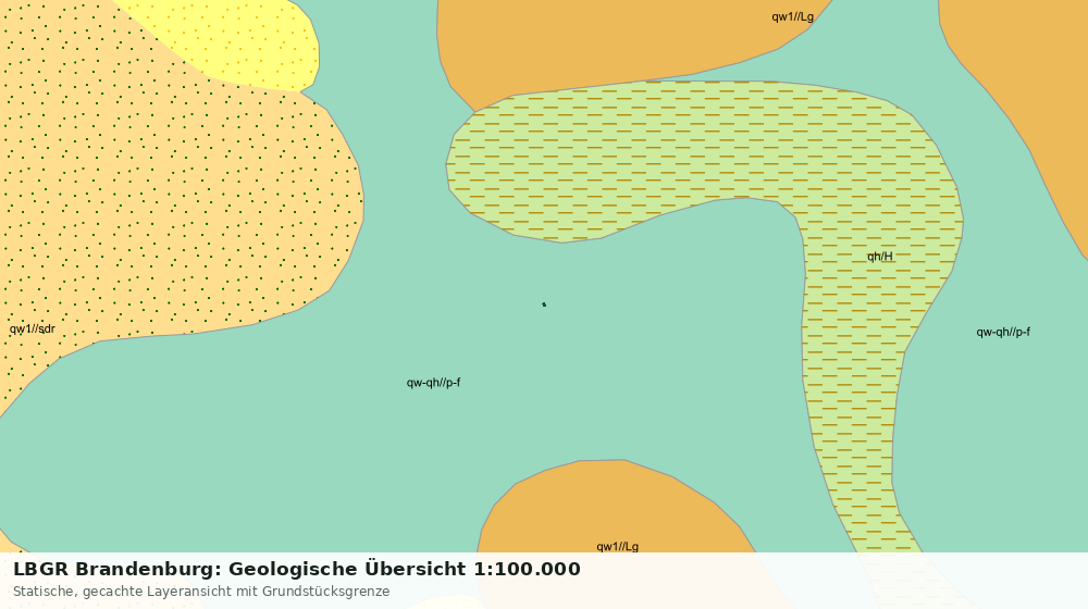 Statische Kartenansicht: LBGR Brandenburg: Geologische Übersicht 1:100.000