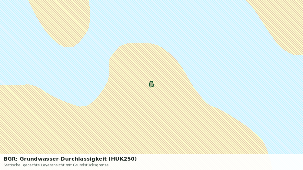 Statische Kartenansicht: BGR: Grundwasser-Durchlässigkeit (HÜK250)