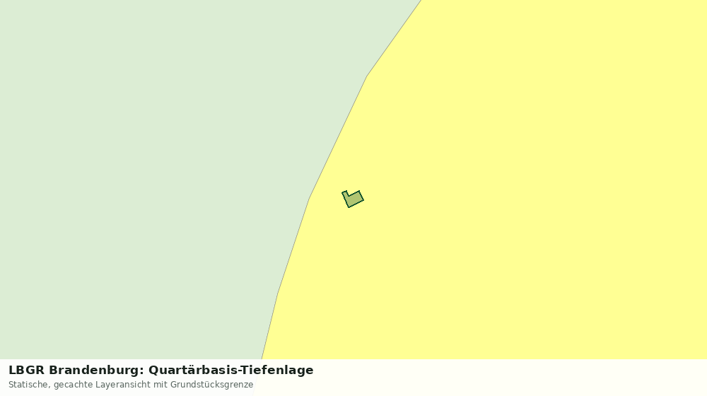Statische Kartenansicht: LBGR Brandenburg: Quartärbasis-Tiefenlage