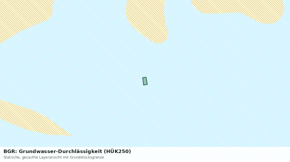 Statische Kartenansicht: BGR: Grundwasser-Durchlässigkeit (HÜK250)