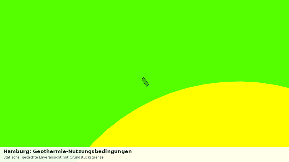 Statische Kartenansicht: Hamburg: Geothermie-Nutzungsbedingungen