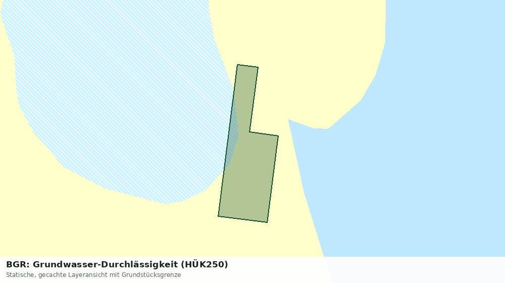 Statische Kartenansicht: BGR: Grundwasser-Durchlässigkeit (HÜK250)