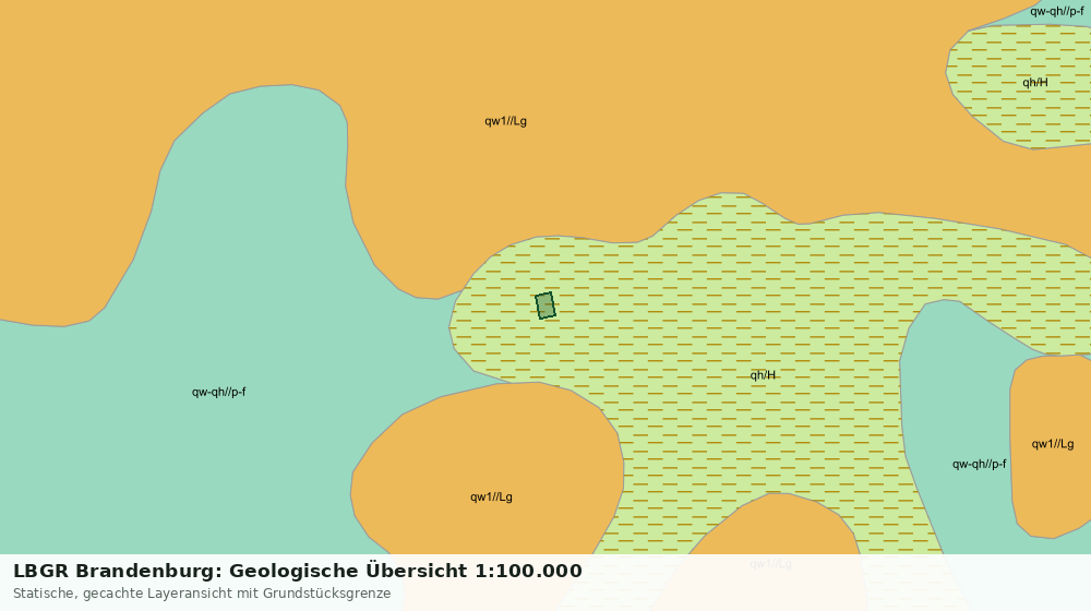 Statische Kartenansicht: LBGR Brandenburg: Geologische Übersicht 1:100.000