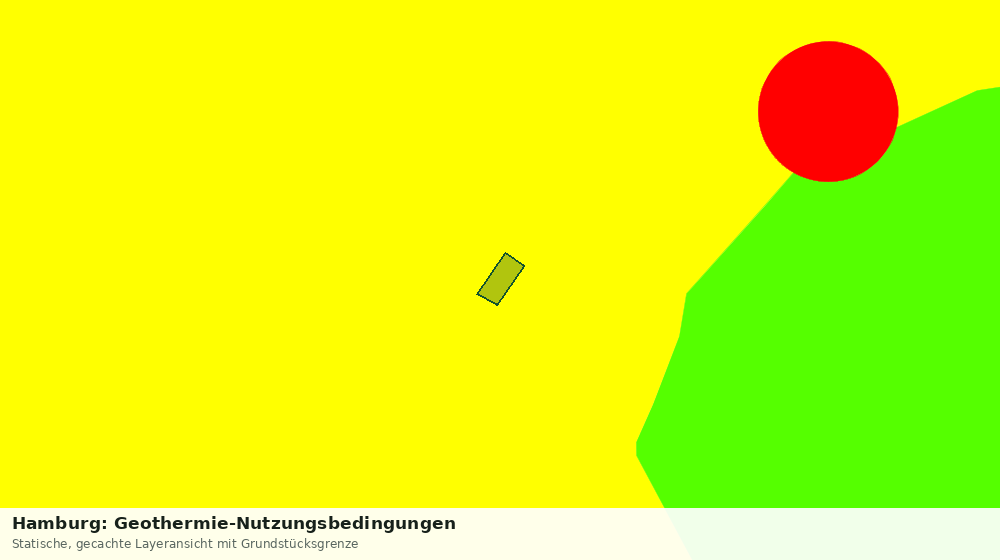 Statische Kartenansicht: Hamburg: Geothermie-Nutzungsbedingungen