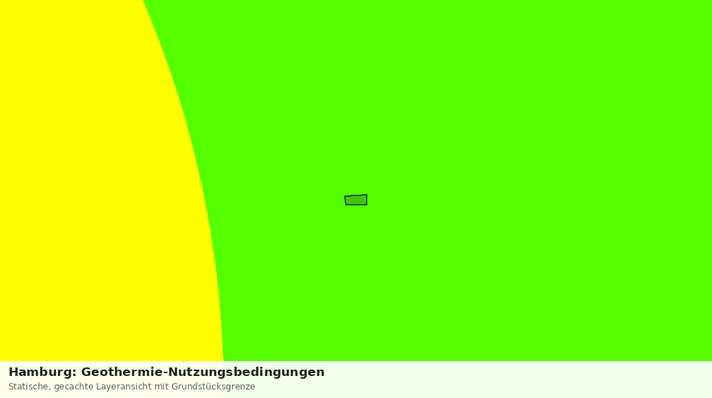 Statische Kartenansicht: Hamburg: Geothermie-Nutzungsbedingungen