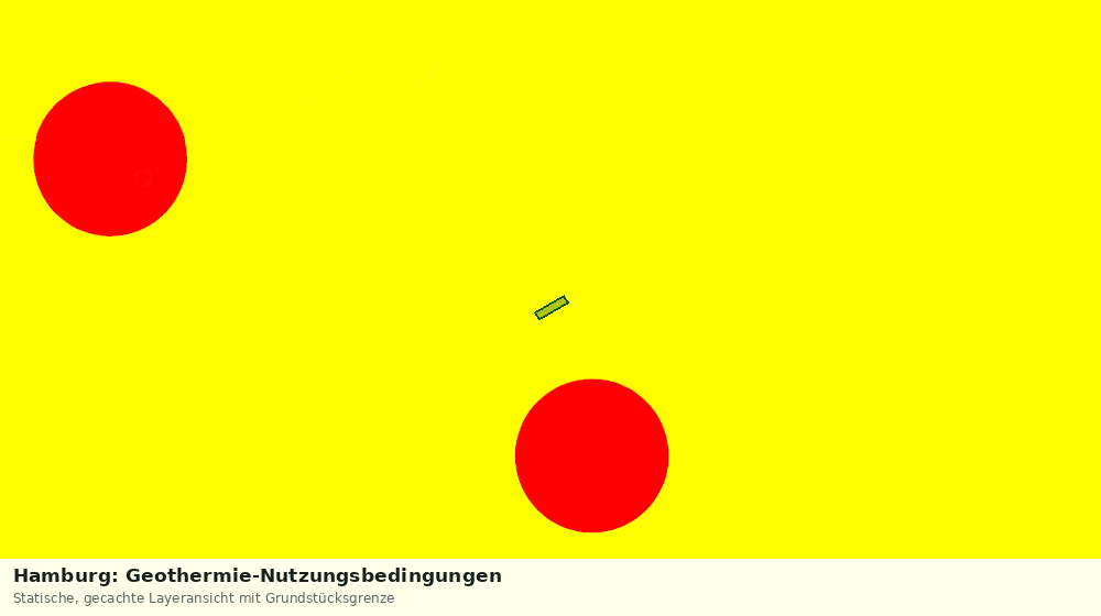 Statische Kartenansicht: Hamburg: Geothermie-Nutzungsbedingungen