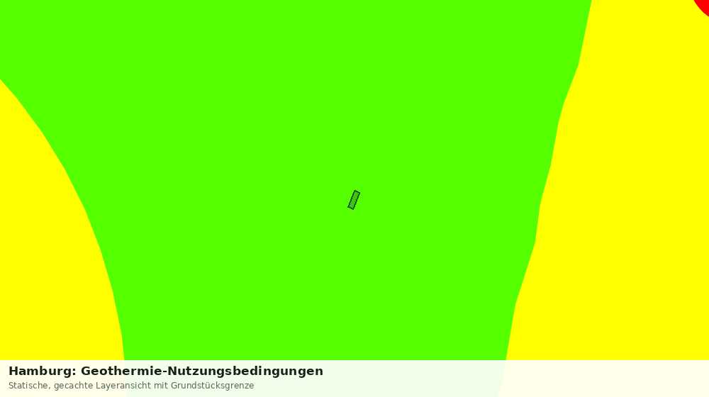 Statische Kartenansicht: Hamburg: Geothermie-Nutzungsbedingungen