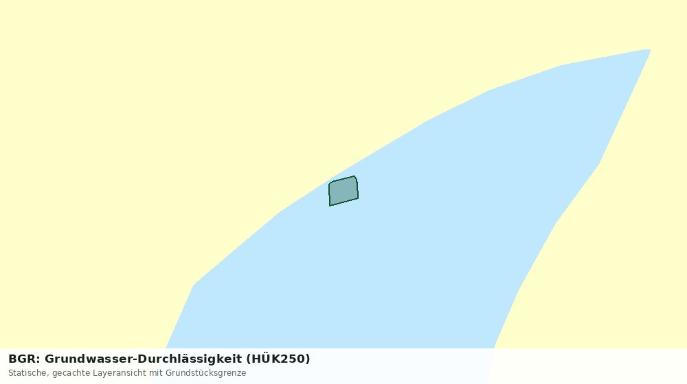 Statische Kartenansicht: BGR: Grundwasser-Durchlässigkeit (HÜK250)