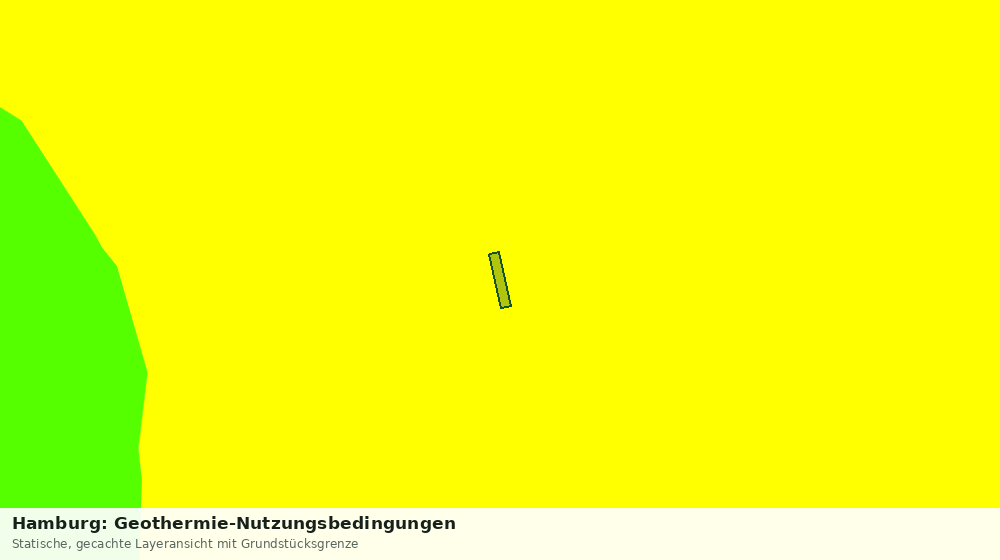 Statische Kartenansicht: Hamburg: Geothermie-Nutzungsbedingungen