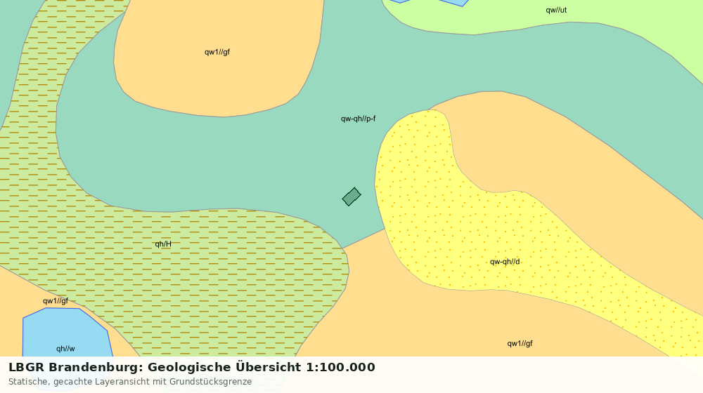 Statische Kartenansicht: LBGR Brandenburg: Geologische Übersicht 1:100.000