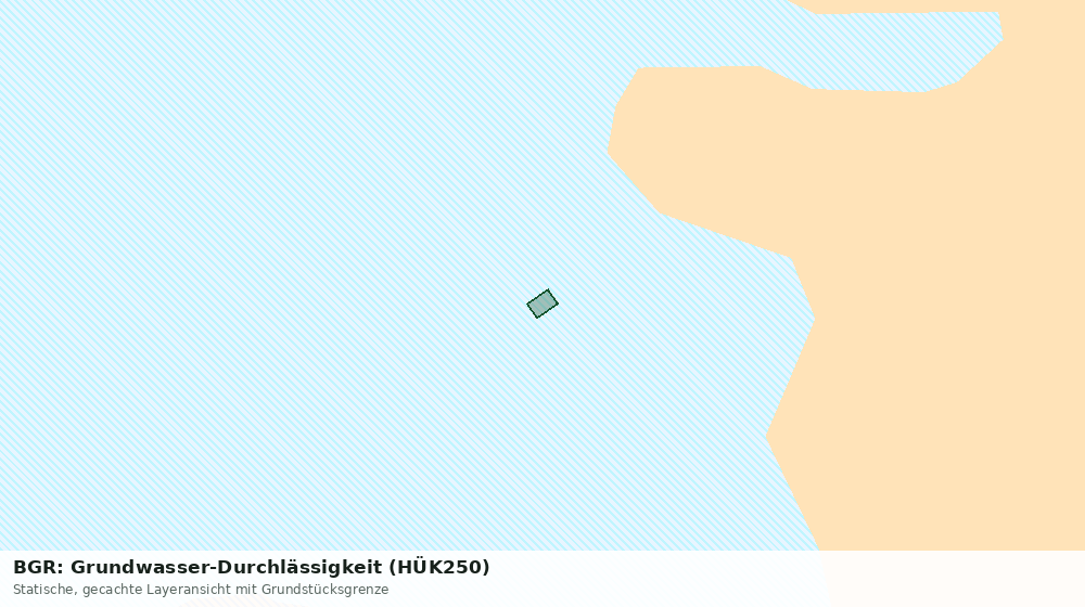 Statische Kartenansicht: BGR: Grundwasser-Durchlässigkeit (HÜK250)