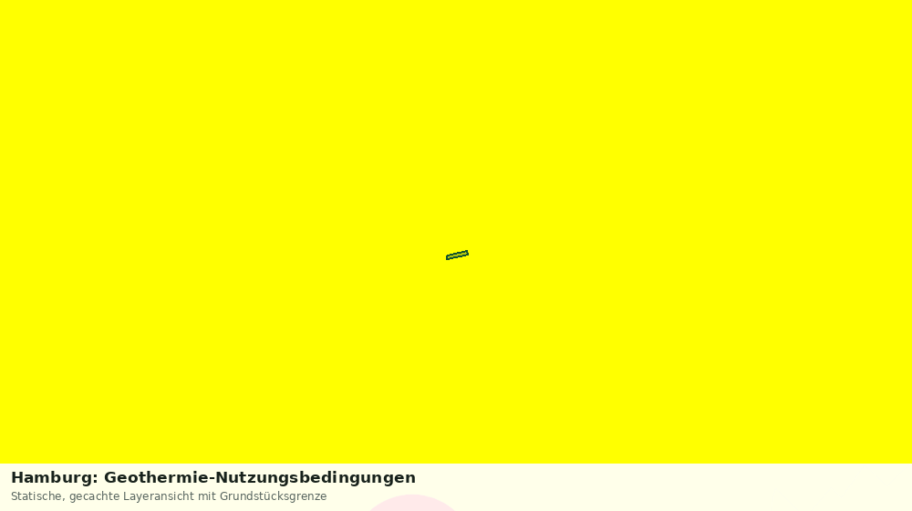 Statische Kartenansicht: Hamburg: Geothermie-Nutzungsbedingungen