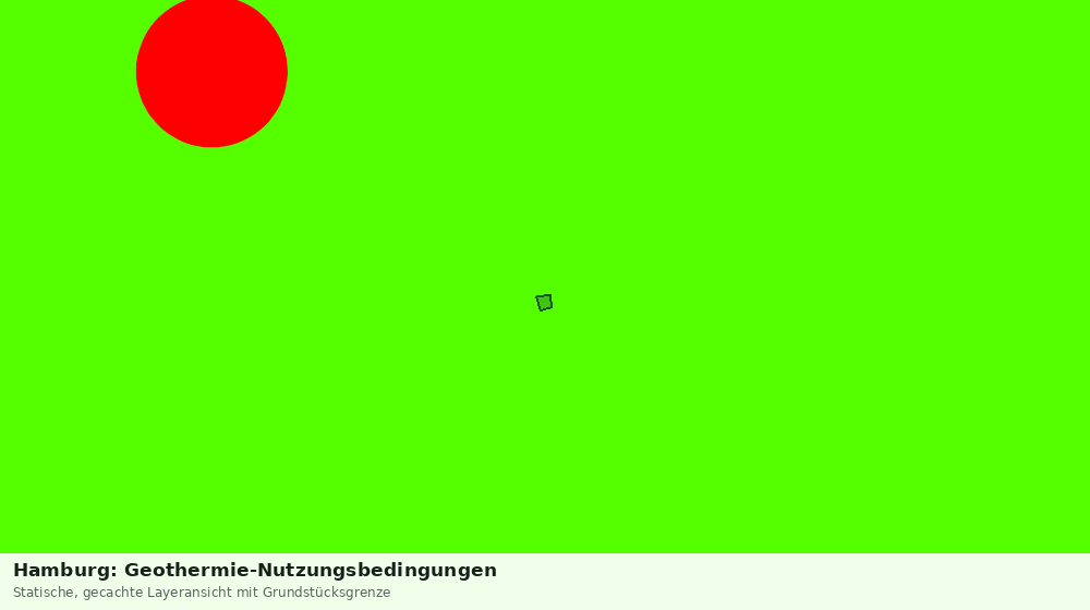 Statische Kartenansicht: Hamburg: Geothermie-Nutzungsbedingungen