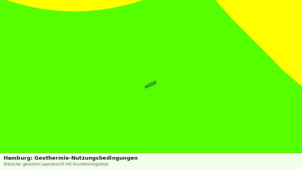 Statische Kartenansicht: Hamburg: Geothermie-Nutzungsbedingungen