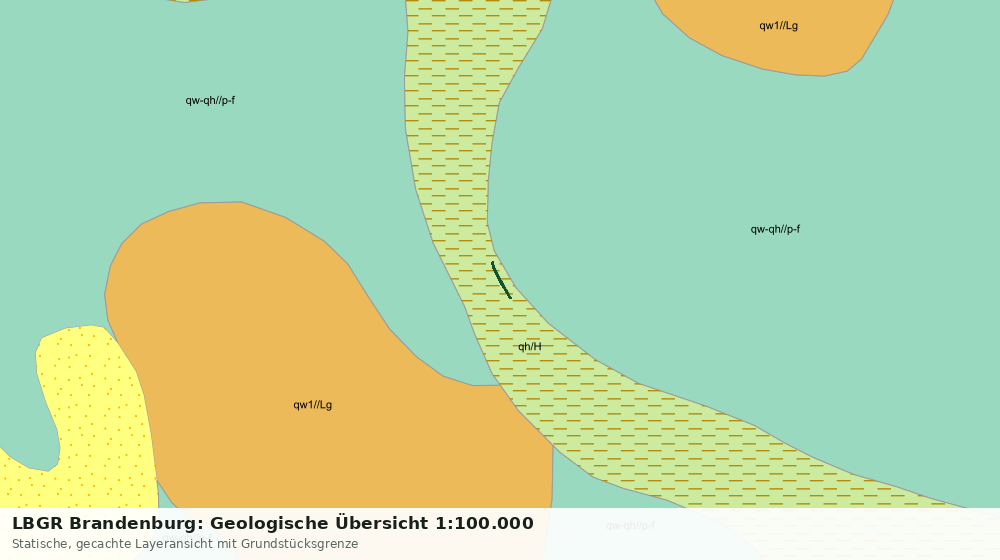 Statische Kartenansicht: LBGR Brandenburg: Geologische Übersicht 1:100.000