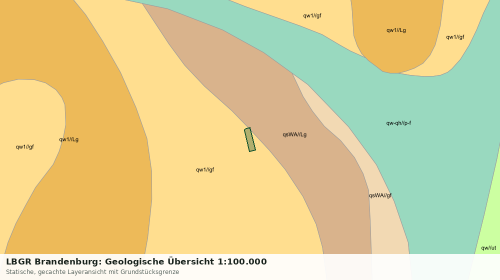 Statische Kartenansicht: LBGR Brandenburg: Geologische Übersicht 1:100.000